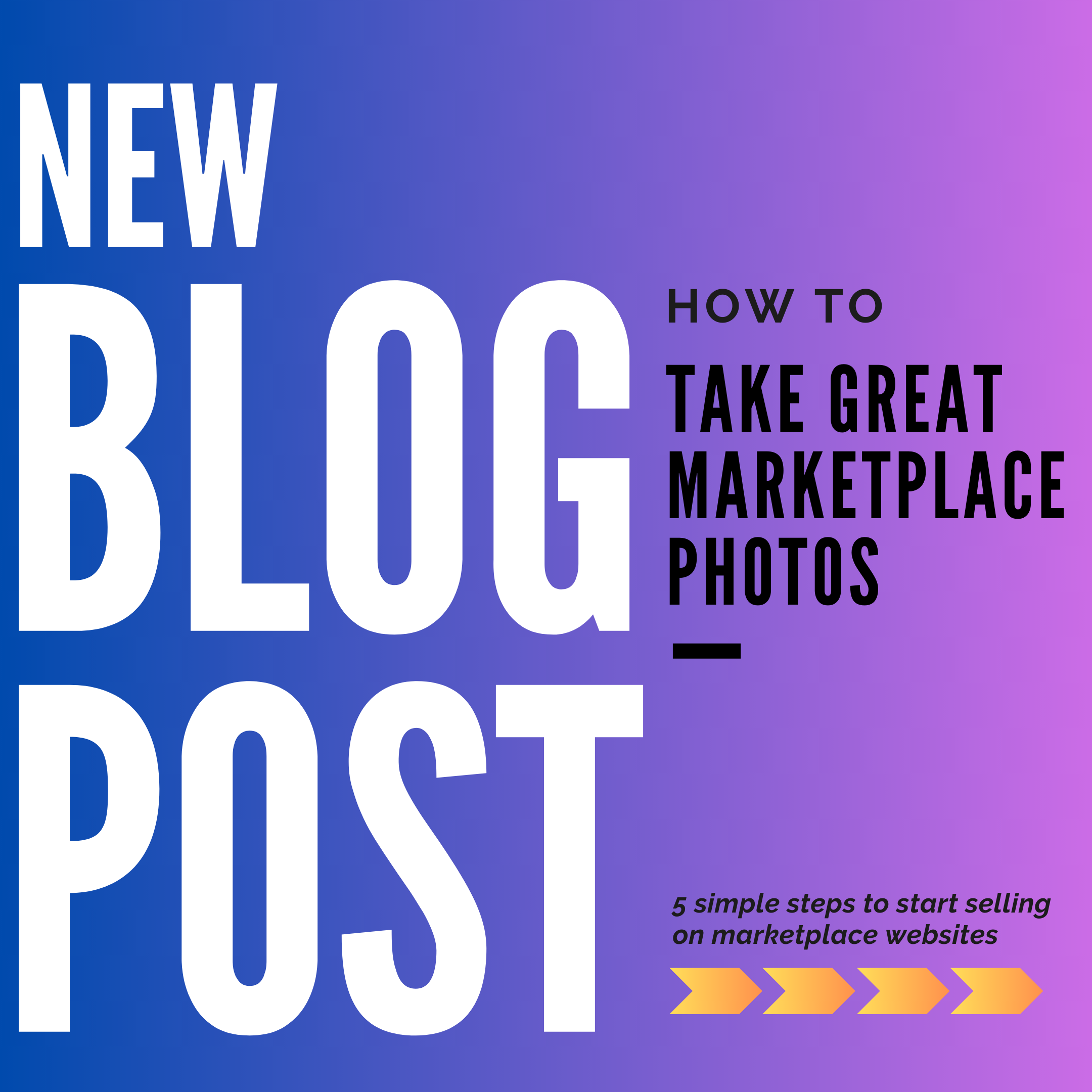 Take GREAT Marketplace Product photos in 5 easy steps