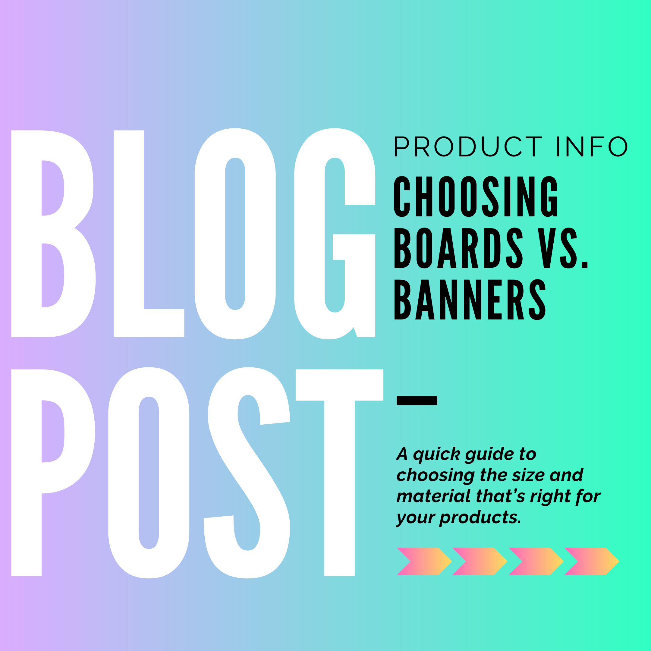 Boards vs Banners