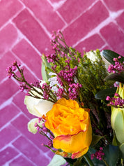 Double-sided photography backdrop - Wood 83 Maldives + Tile 86 Flamingo Herringbone