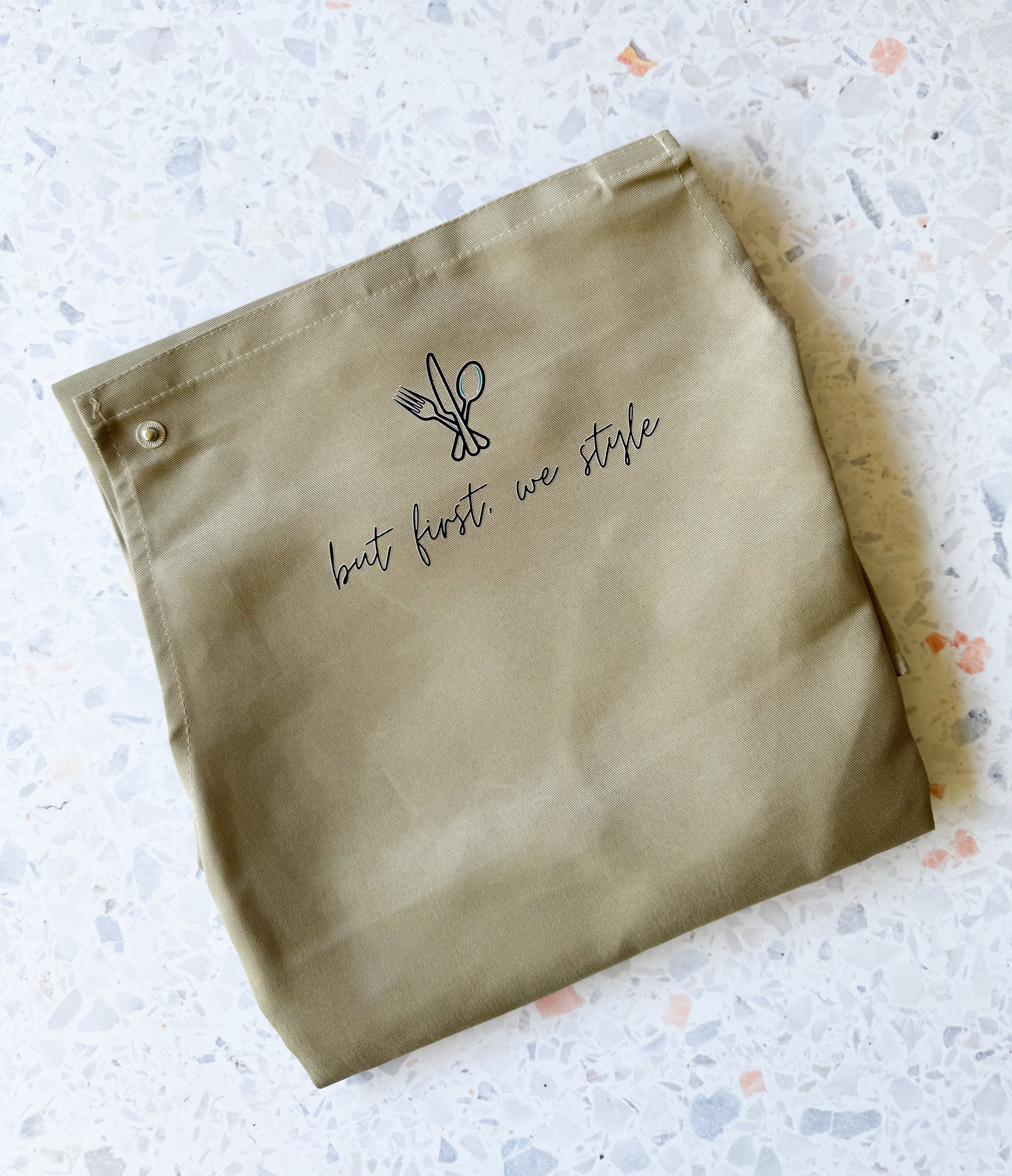 Food Stylist Signature Apron- Adjustable Neck and Waist Straps | Adjustable Apron | Durable Nylon Apron