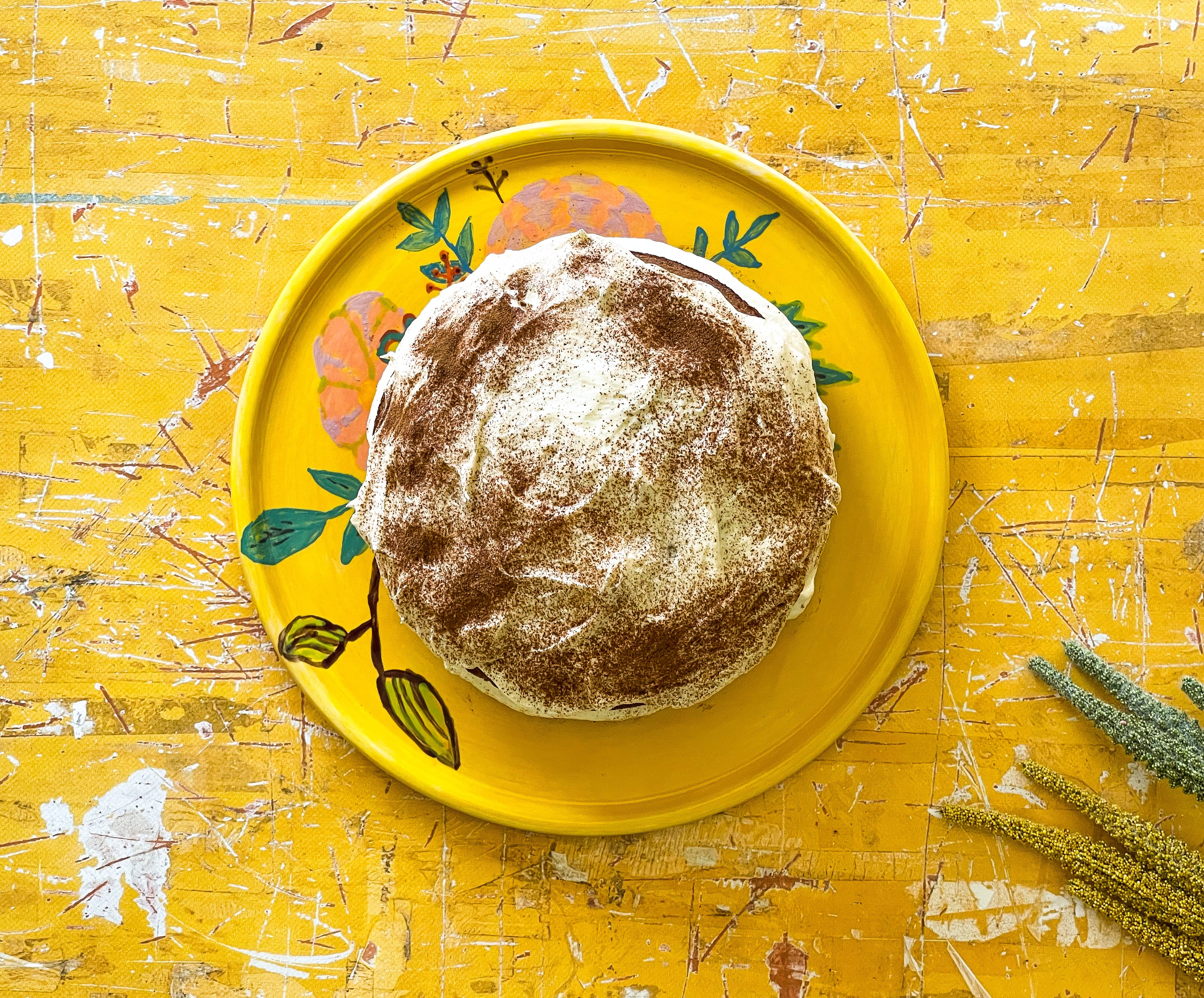 Double-sided photography backdrop - Tile 80 Limoncello + Texture 99 Muizenberg