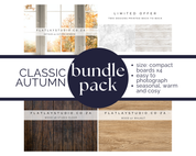 Classic Autumn - Content Creation Bundle Kit- Compact photography backdrop Boards x4
