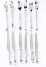 Carrol Boyes Pewter Cutlery Set