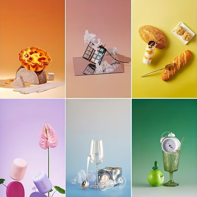 Double-Sided Photography Backdrops Bundle - High Quality Coated Paper