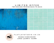 Double-sided_photography_backdrop_-_Tile_54_Mint_Mosaic__Wood_61_Santorini