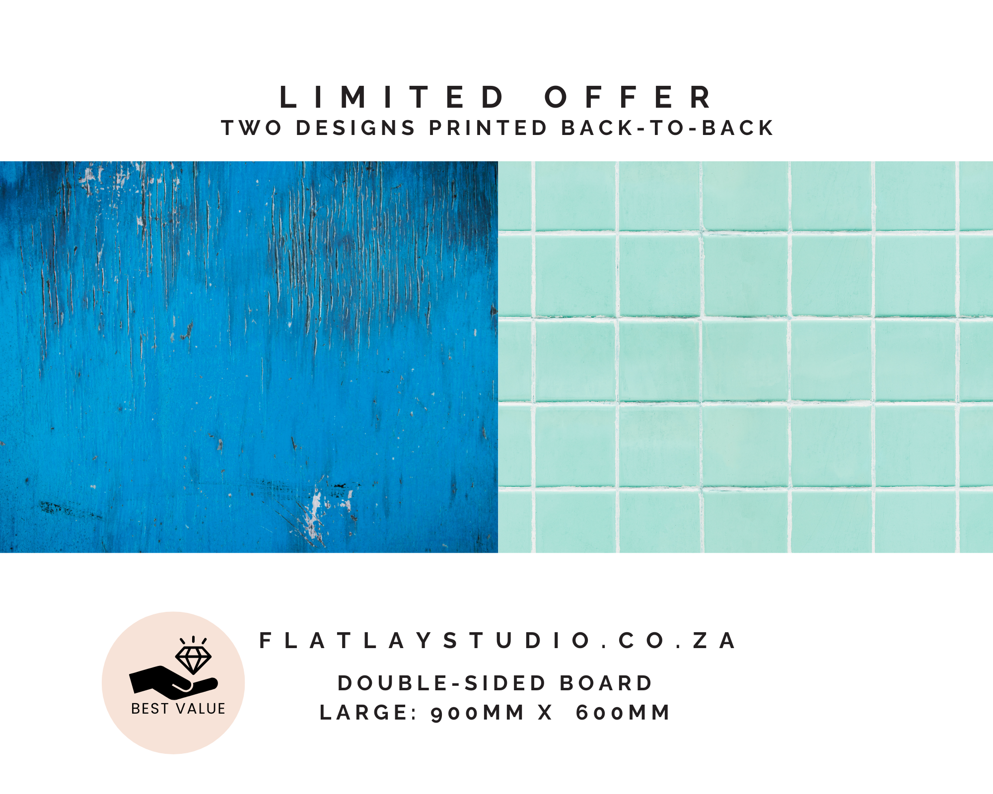 Double-sided_photography_backdrop_-_Tile_54_Mint_Mosaic__Wood_61_Santorini