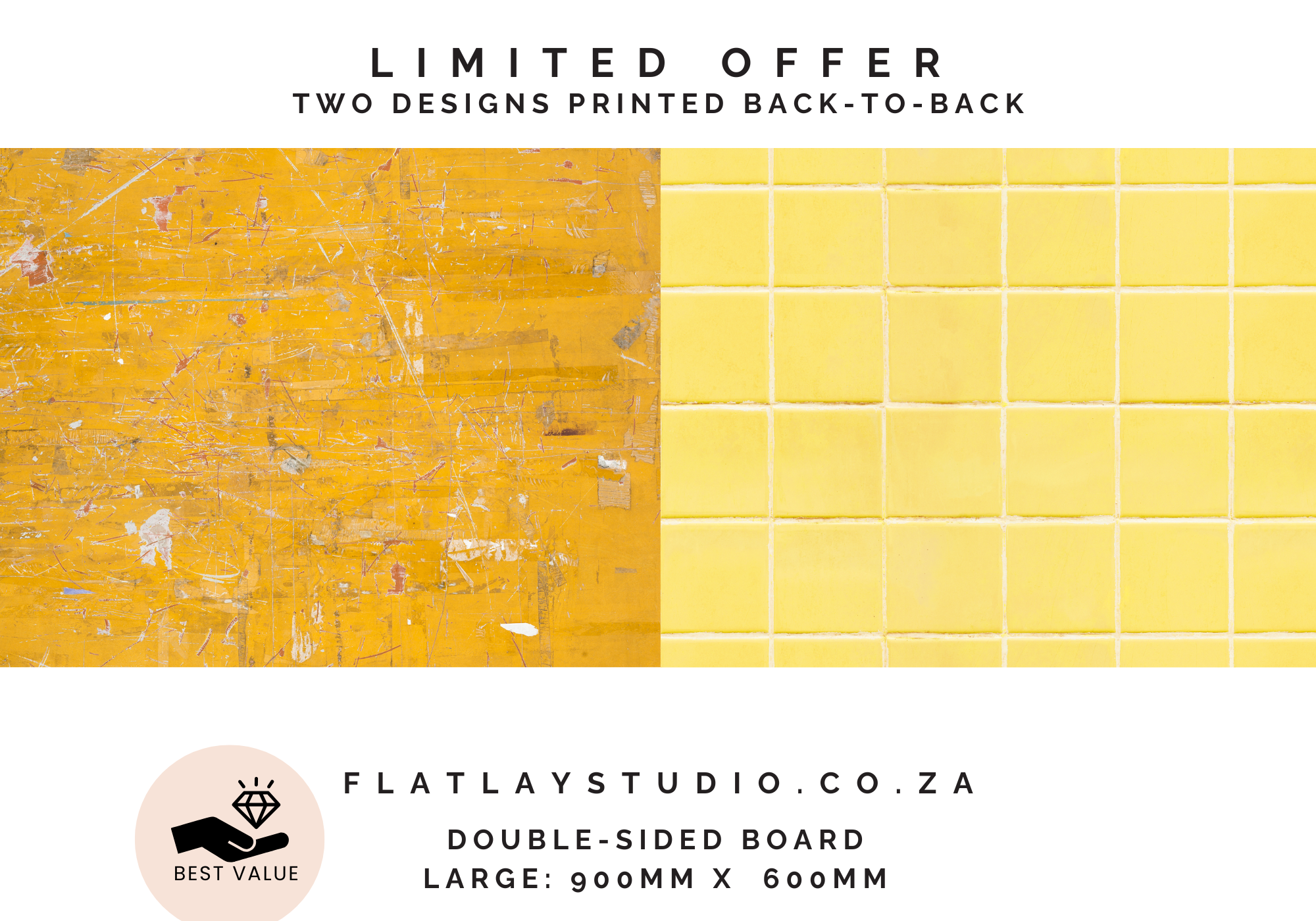 Double-sided_photography_backdrop_-_Tile_80_Limoncello__Texture_99_Muizenberg