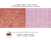 Double-sided_photography_backdrop_-_Tile_81_Lilac__Tile_82_Fox_Red_Herringbone