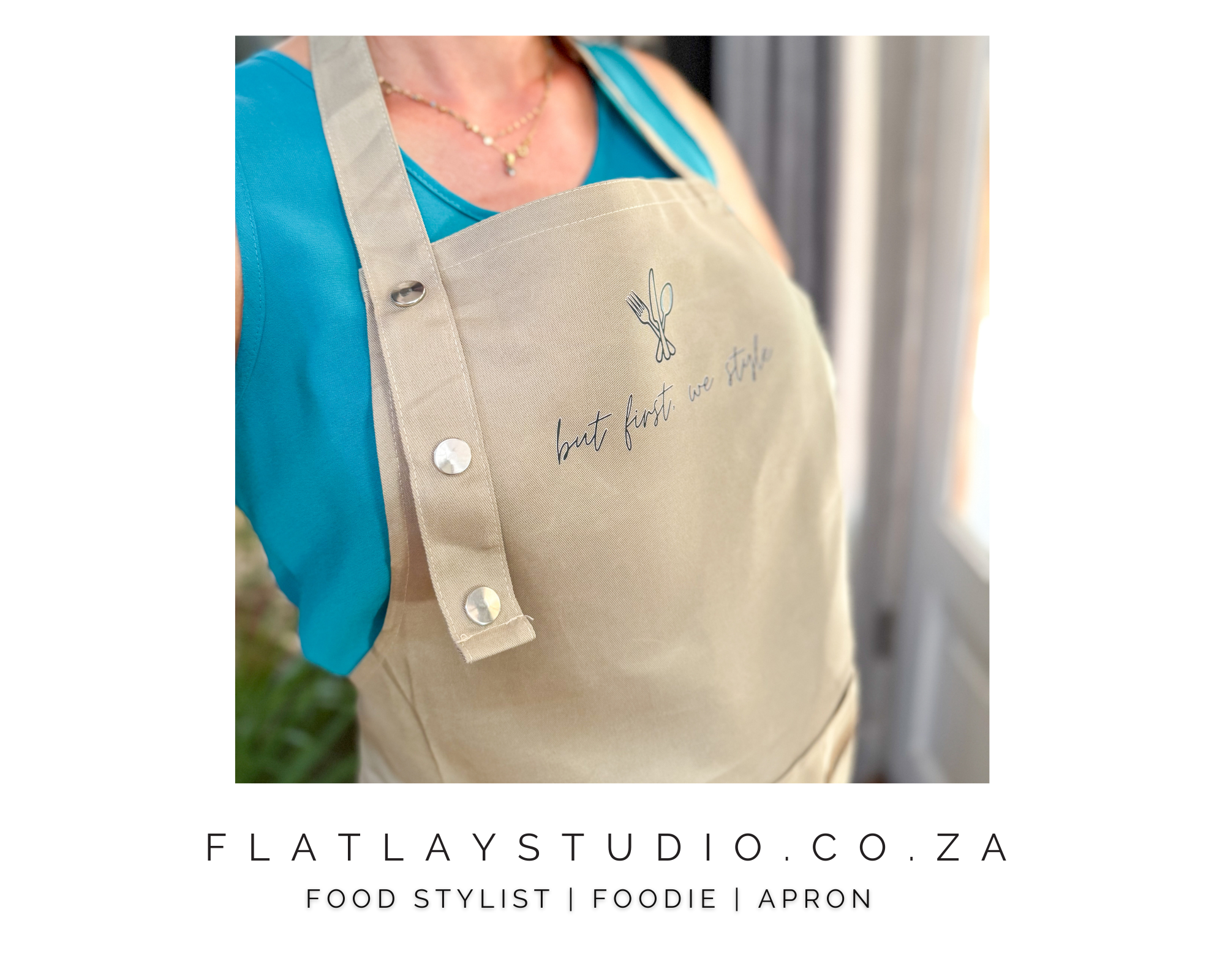 Food_Stylist_Signature_Apron-_Adjustable_Neck_and_Waist_Straps__Adjustable_Apron__Durable_Nylon_Apron