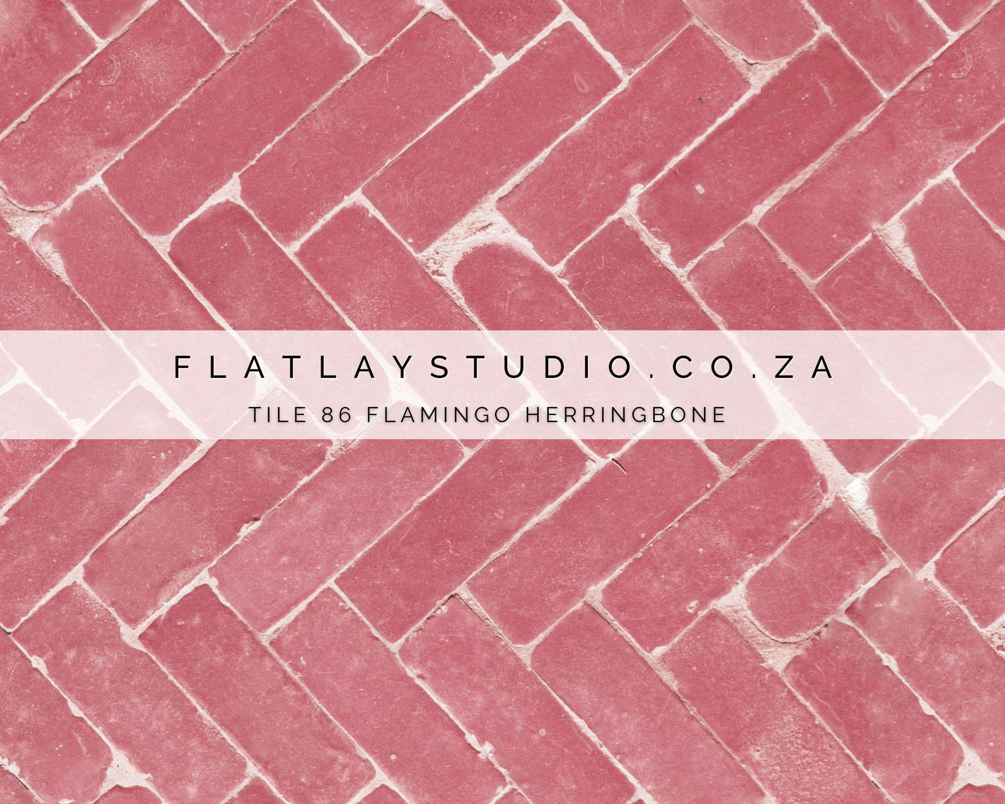 Double-sided photography backdrop - Wood 83 Maldives + Tile 86 Flamingo Herringbone