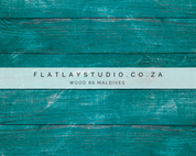 Double-sided photography backdrop - Wood 83 Maldives + Tile 86 Flamingo Herringbone