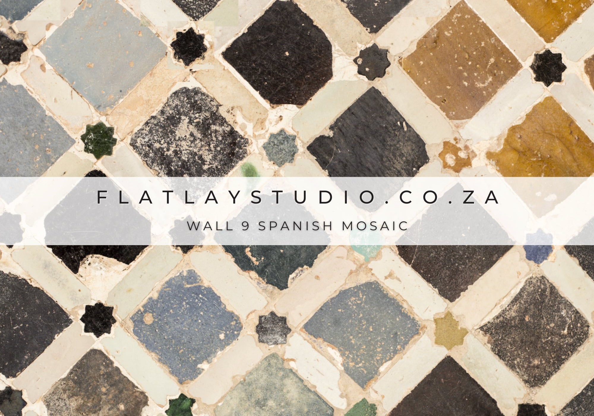 Wall 9 Spanish Mosaic Flatlay Styling Board Flatlay Studio 