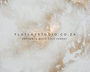 Artisan 14 White Gold Cement - FlatlayStudio Flatlay Styling Board