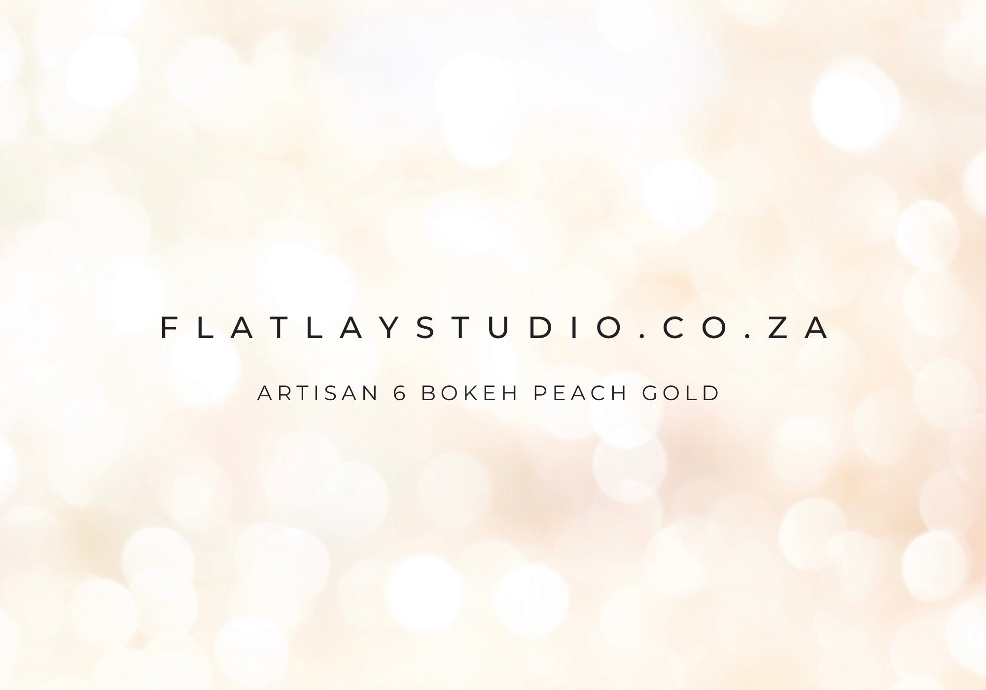 Artisan 6 Bokeh Lights - Peach Gold - FlatlayStudio Studio Backgrounds