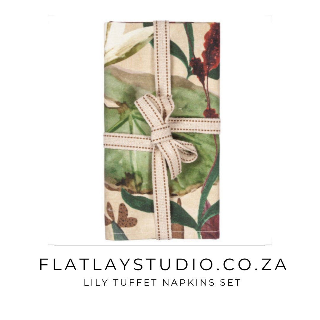 Lily Napkin Sets (by Hertex) - FlatlayStudio Props