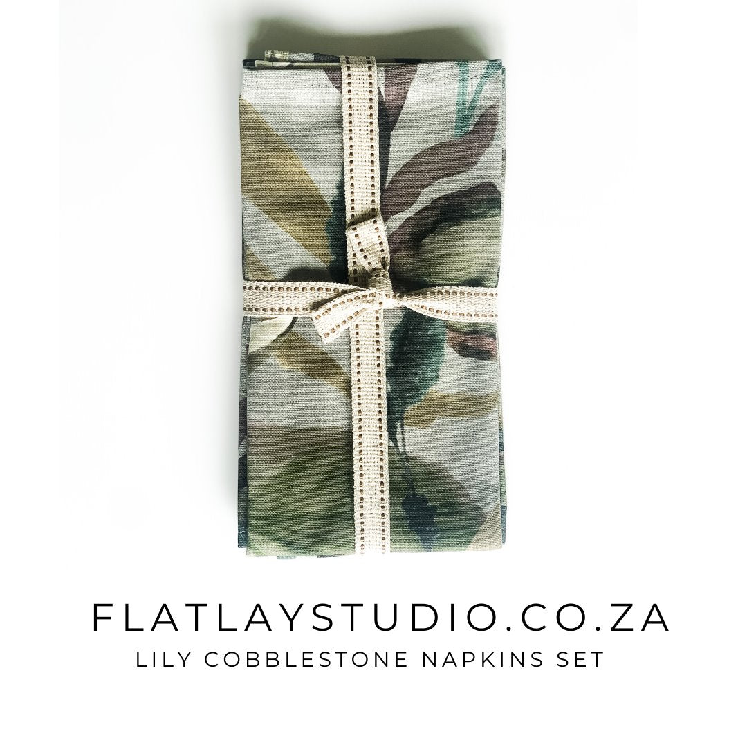 Lily Napkin Sets (by Hertex) - FlatlayStudio Props
