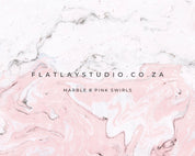 Marble 8 Pink Swirls - FlatlayStudio