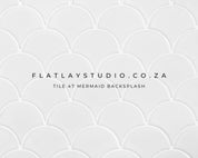 Tile 47 Mermaid Wave Backsplash - FlatlayStudio Flatlay Styling Board