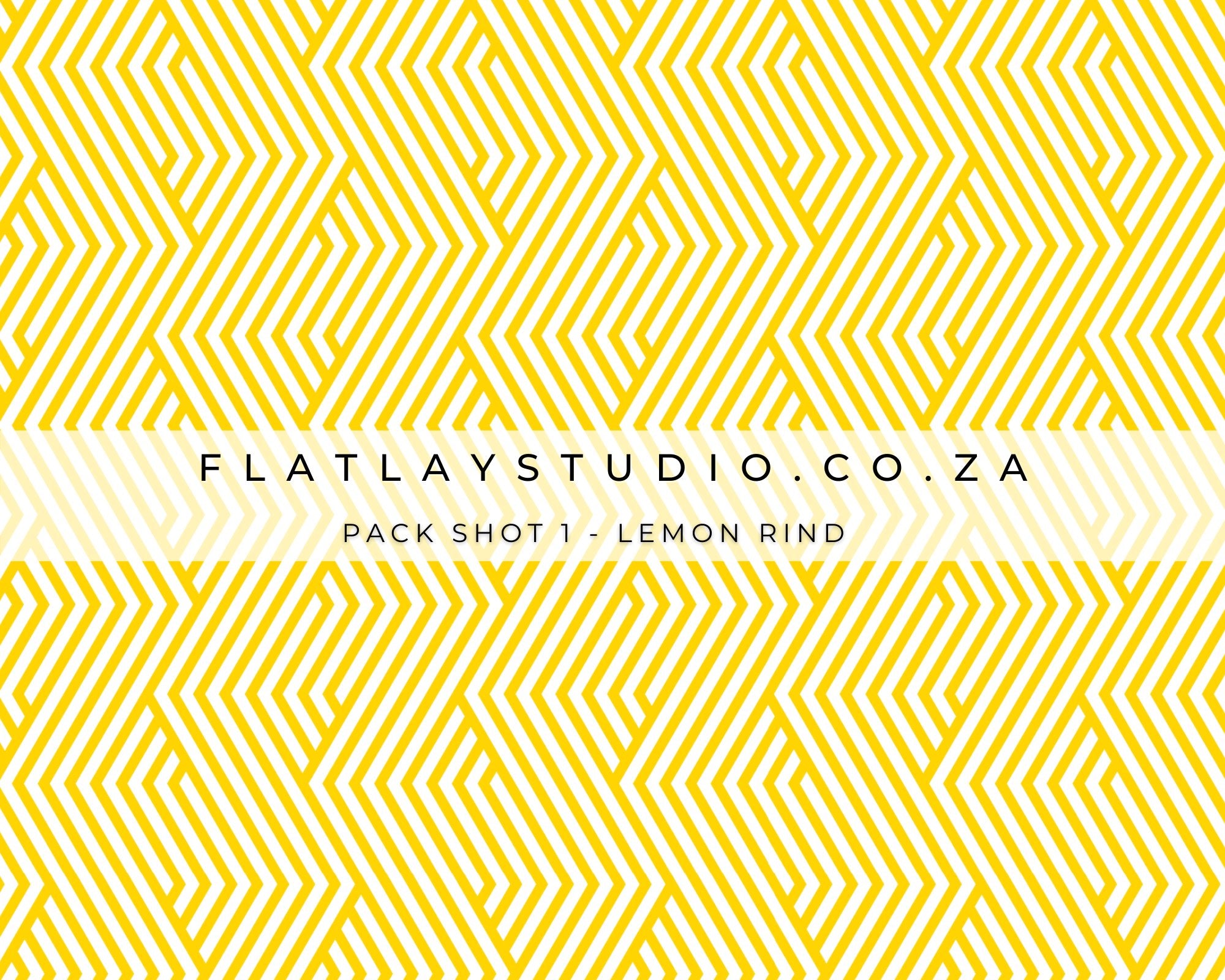 Pack Shot 1 - Lemon Rind - FlatlayStudio Flatlay Styling Banner