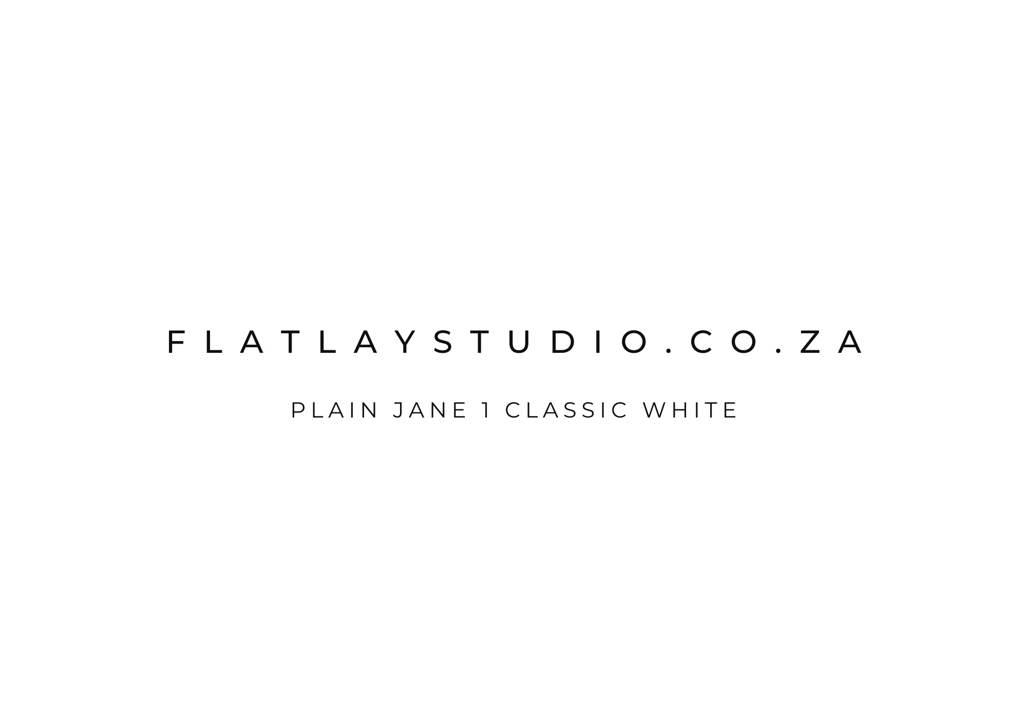 Plain Jane 1 Classic White - FlatlayStudio Flatlay Styling Board