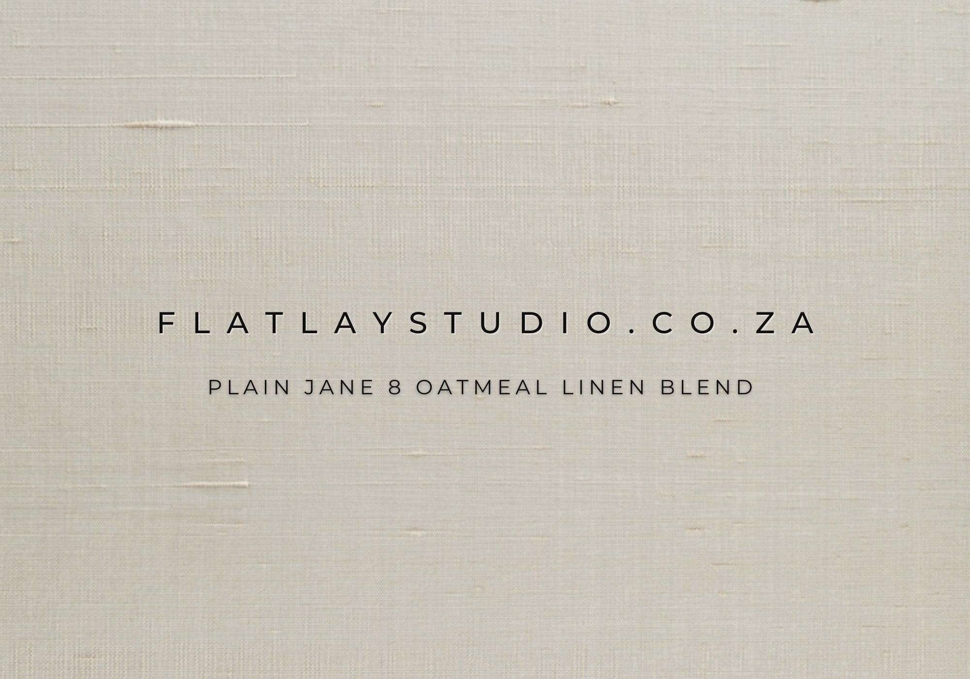 Plain Jane 8 Oatmeal Linen Blend - FlatlayStudio