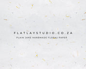 Plain Jane Handmade Floral Paper - FlatlayStudio