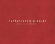 Plain Jane Mistletoe - FlatlayStudio Flatlay Styling Board