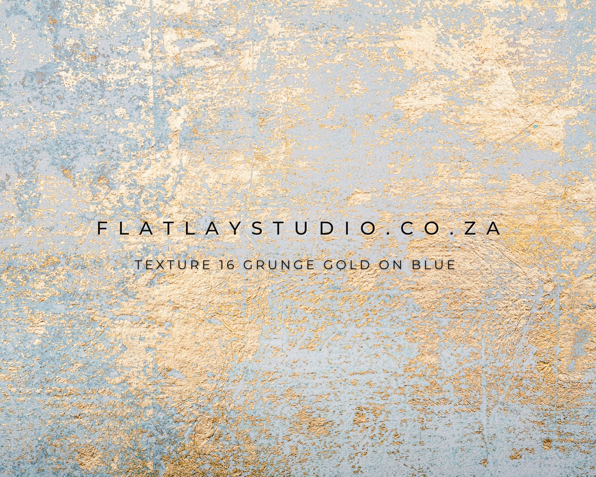 Texture 16 Grunge Gold on Blue - FlatlayStudio