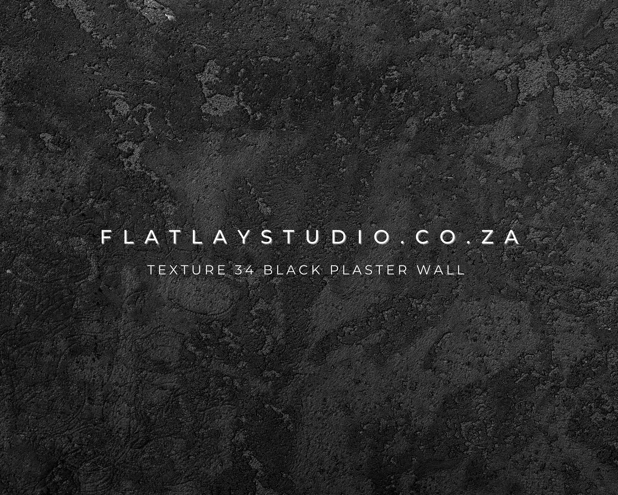 Texture 34 Black Plaster Wall - FlatlayStudio