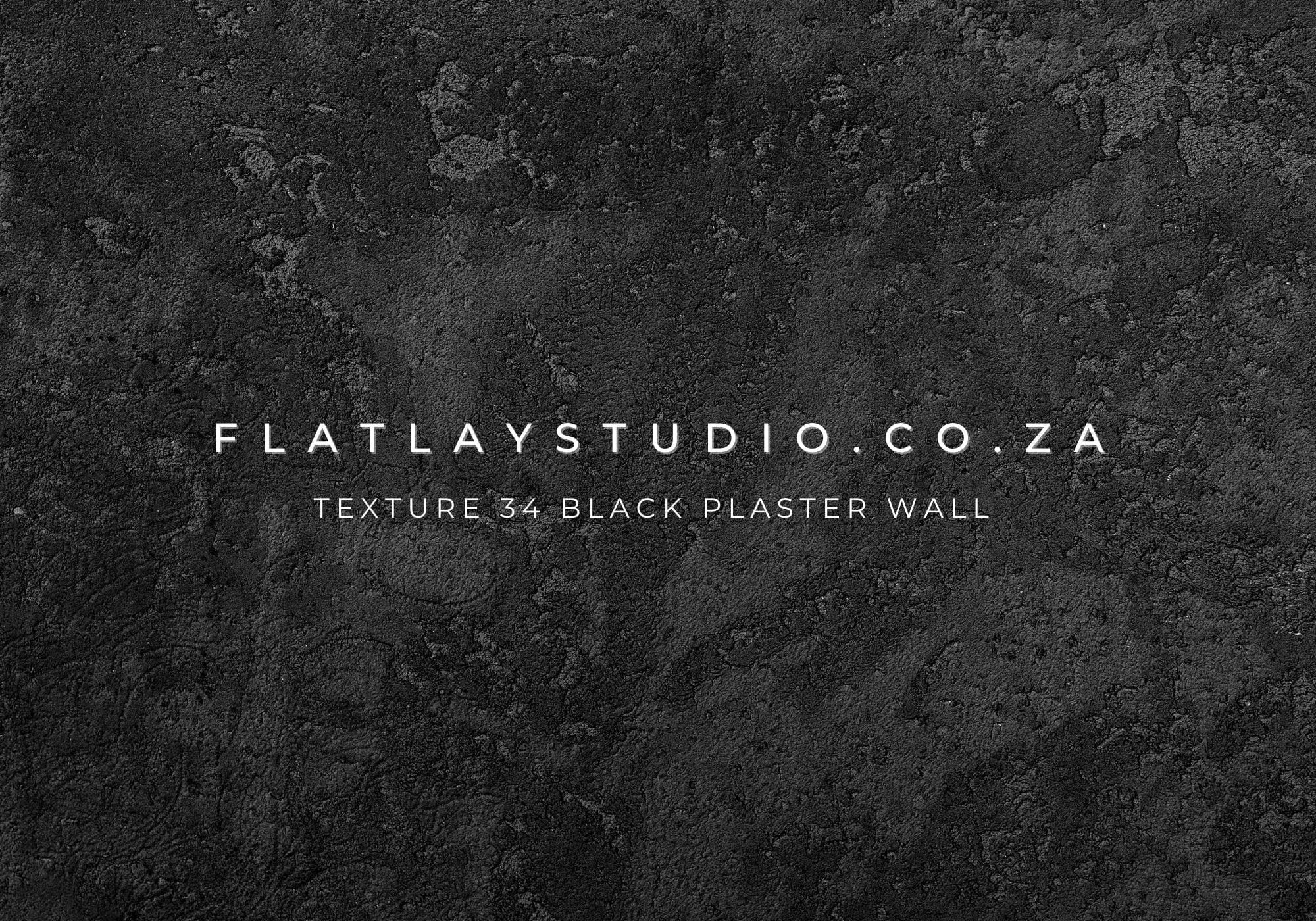 Texture 34 Black Plaster Wall - FlatlayStudio