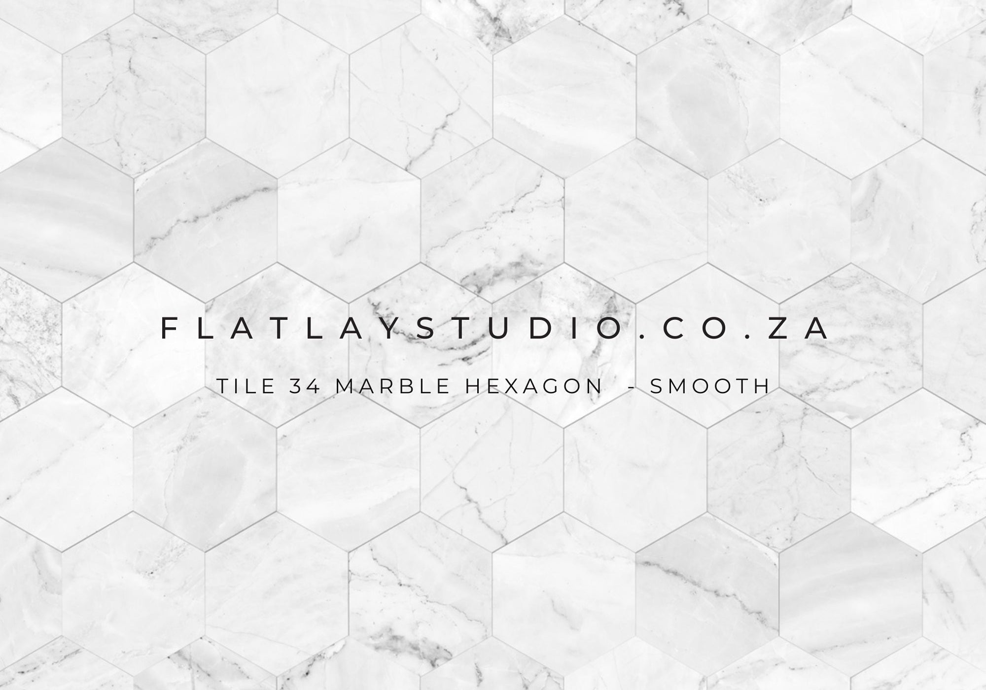 Tile 34 Marble Hexagon - FlatlayStudio