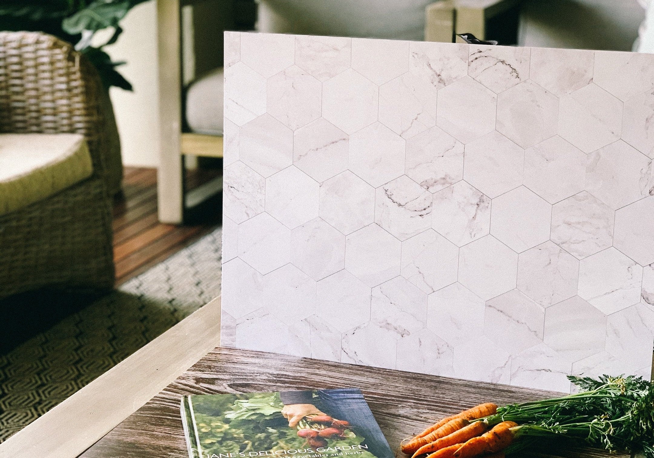 Tile 34 Marble Hexagon - FlatlayStudio