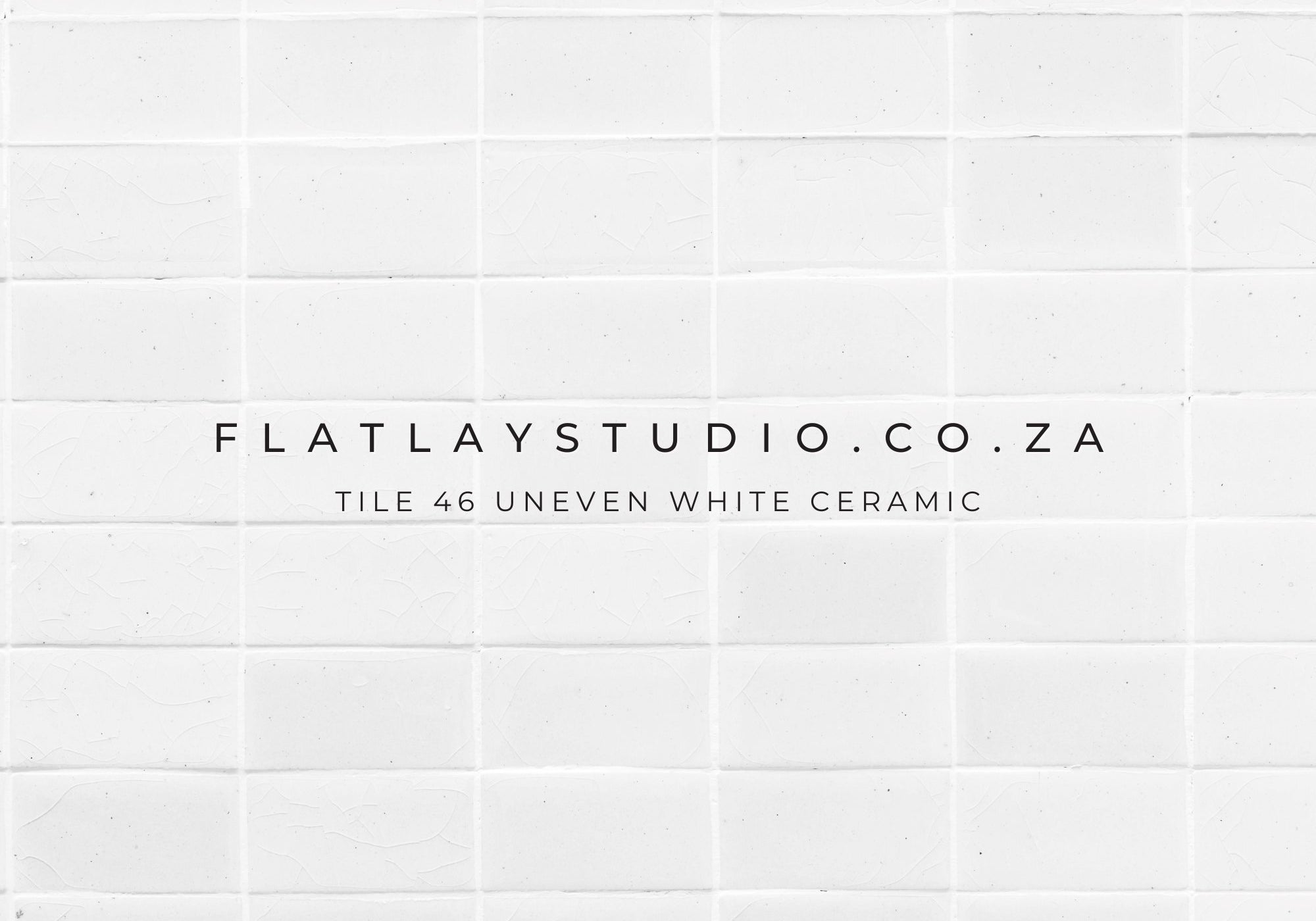 Tile 46 Uneven White Ceramic - FlatlayStudio
