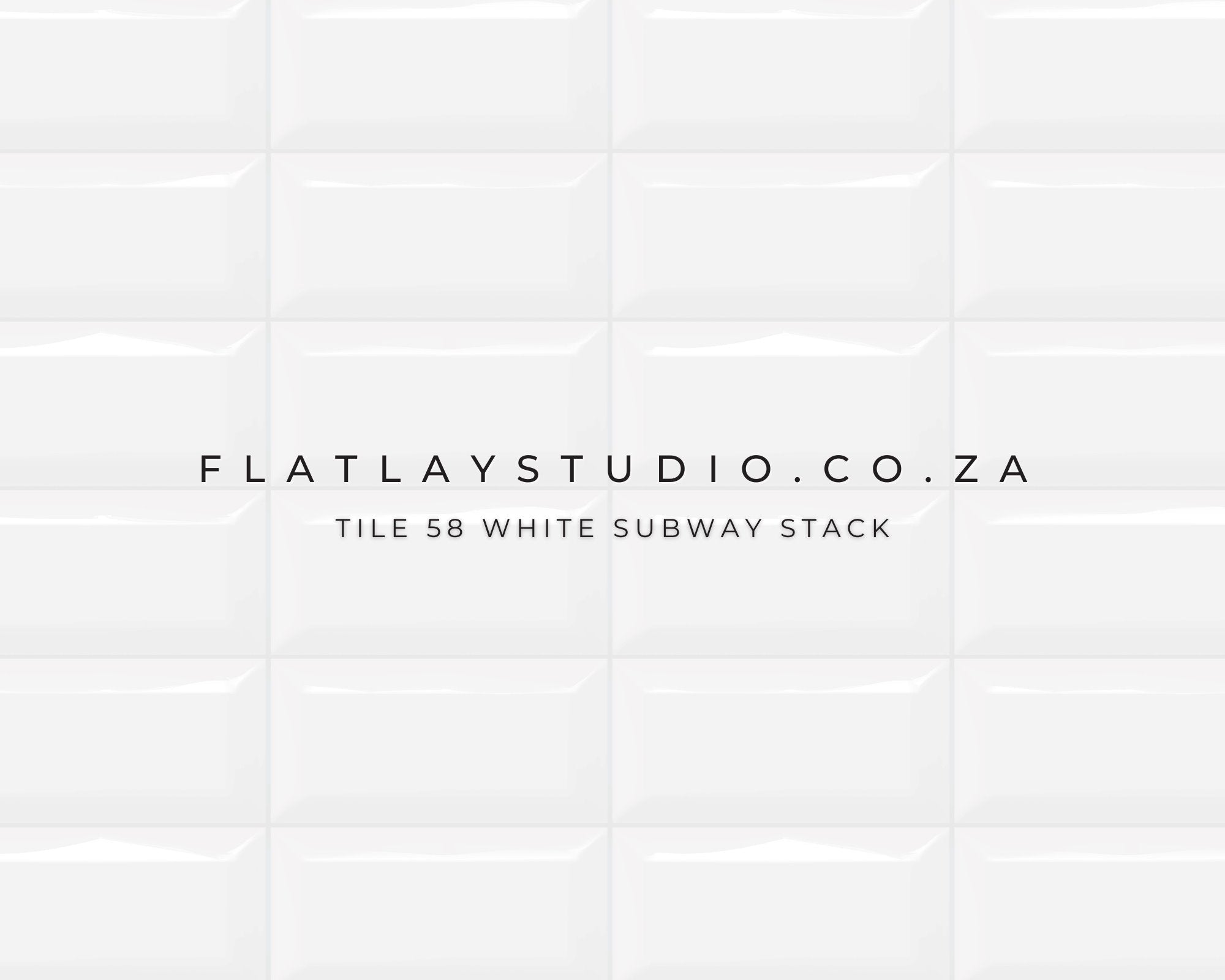 Tile 58 White Subway Stack (flawed) - FlatlayStudio