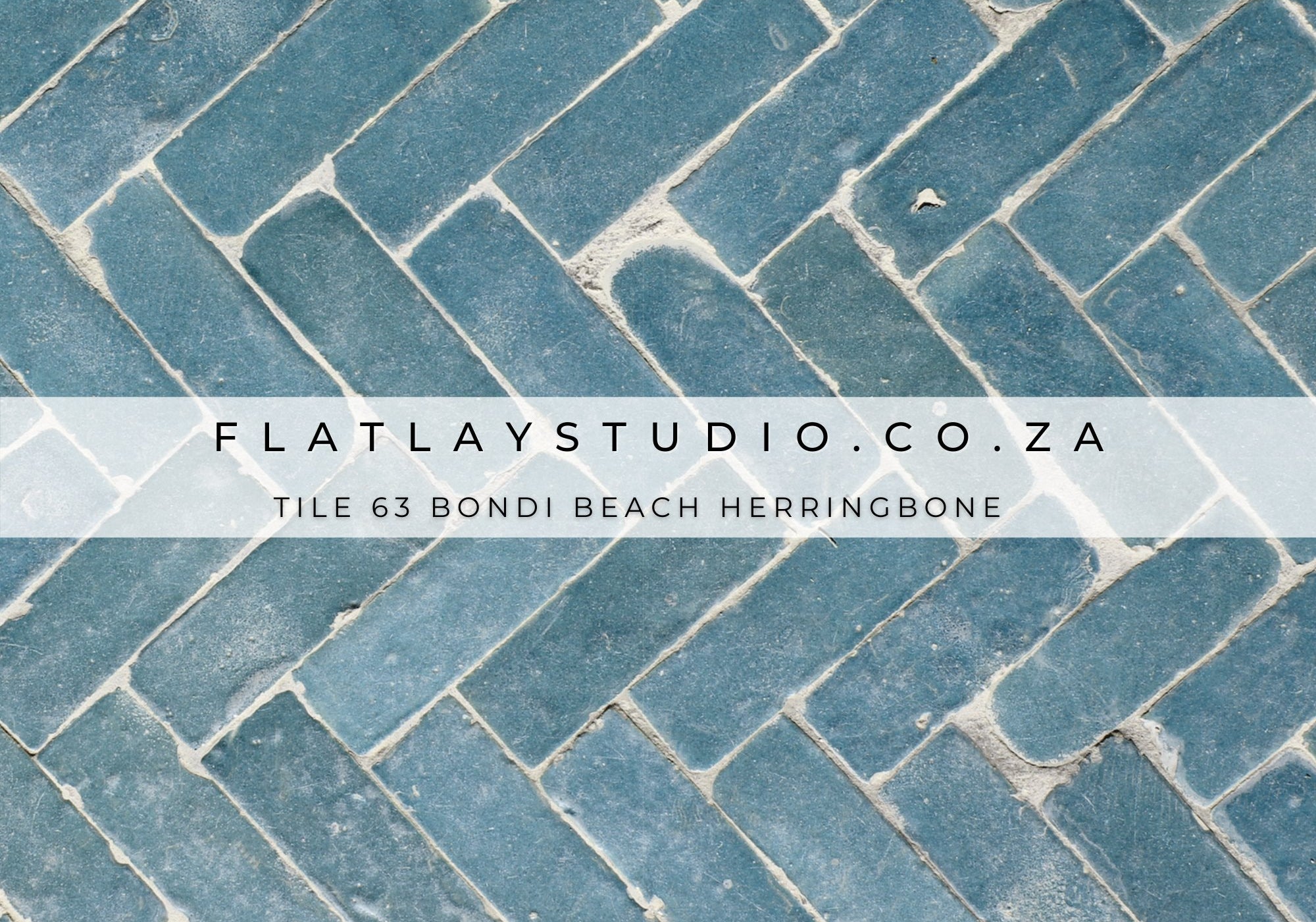Tile 63 Bondi Beach Herringbone - FlatlayStudio Flatlay Styling Board