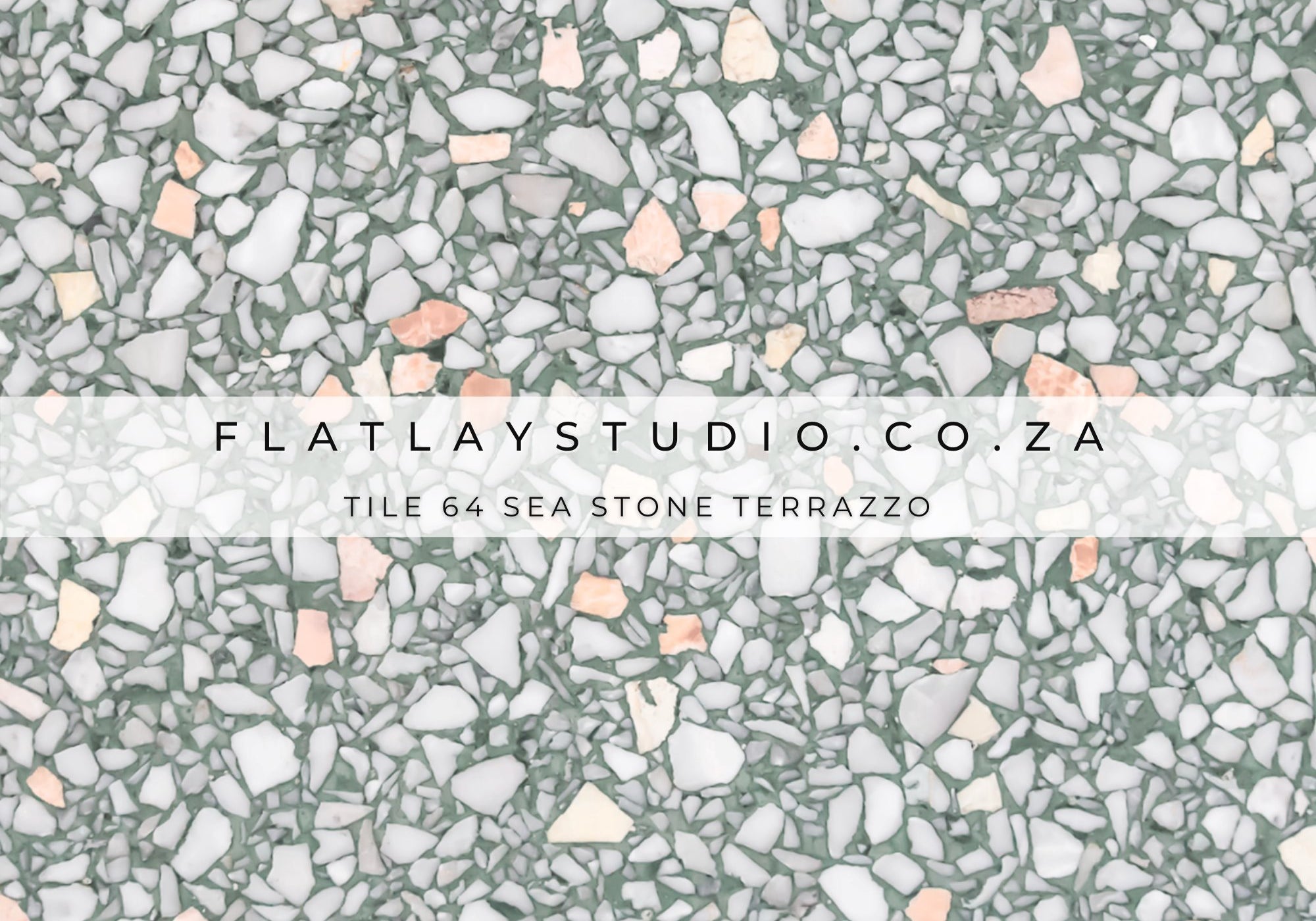 Tile 64 Sea Stone Terrazzo - FlatlayStudio Flatlay Styling Board