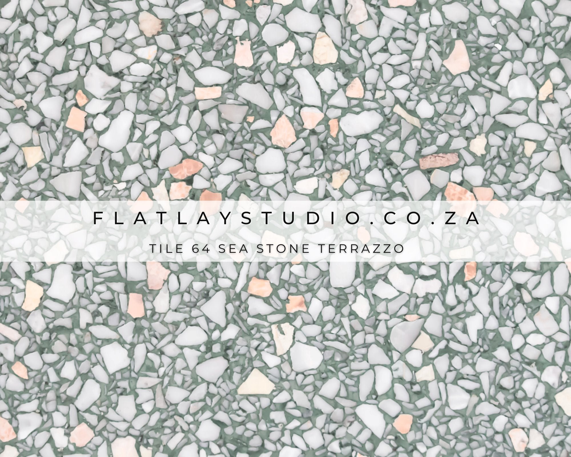 Tile 64 Sea Stone Terrazzo - FlatlayStudio Flatlay Styling Board