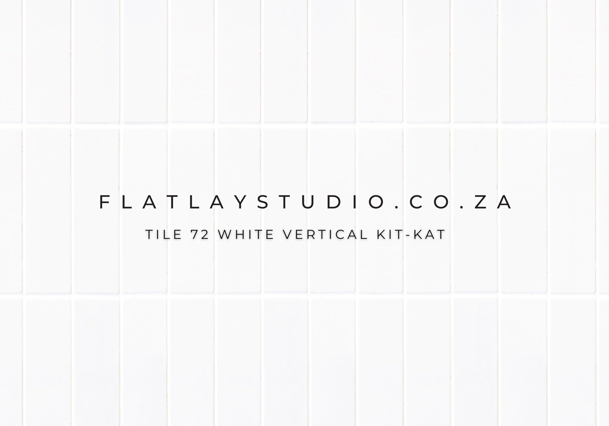Tile 72 White Vertical Kit-Kat Flatlay Styling Board Flatlay Studio 