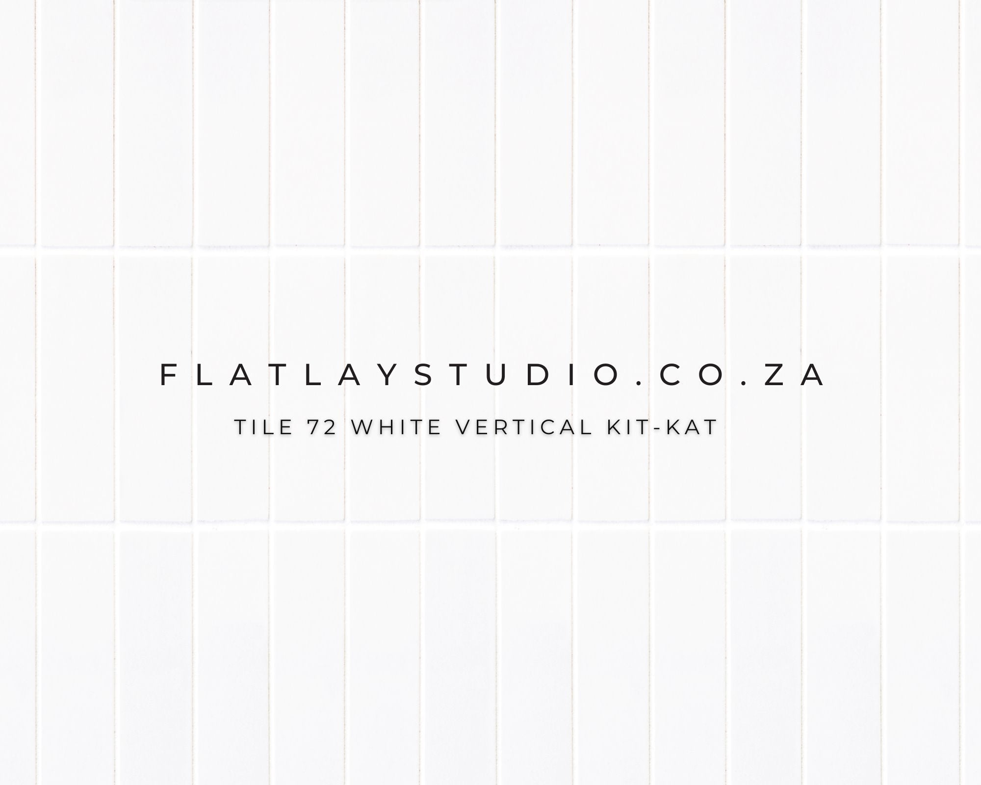 Tile 72 White Vertical Kit-Kat Flatlay Styling Board Flatlay Studio 