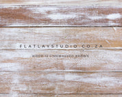 Wood 12 Limewashed Brown - FlatlayStudio Flatlay Styling Board