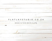 Wood 16 Thin White Slats - FlatlayStudio Flatlay Styling Board