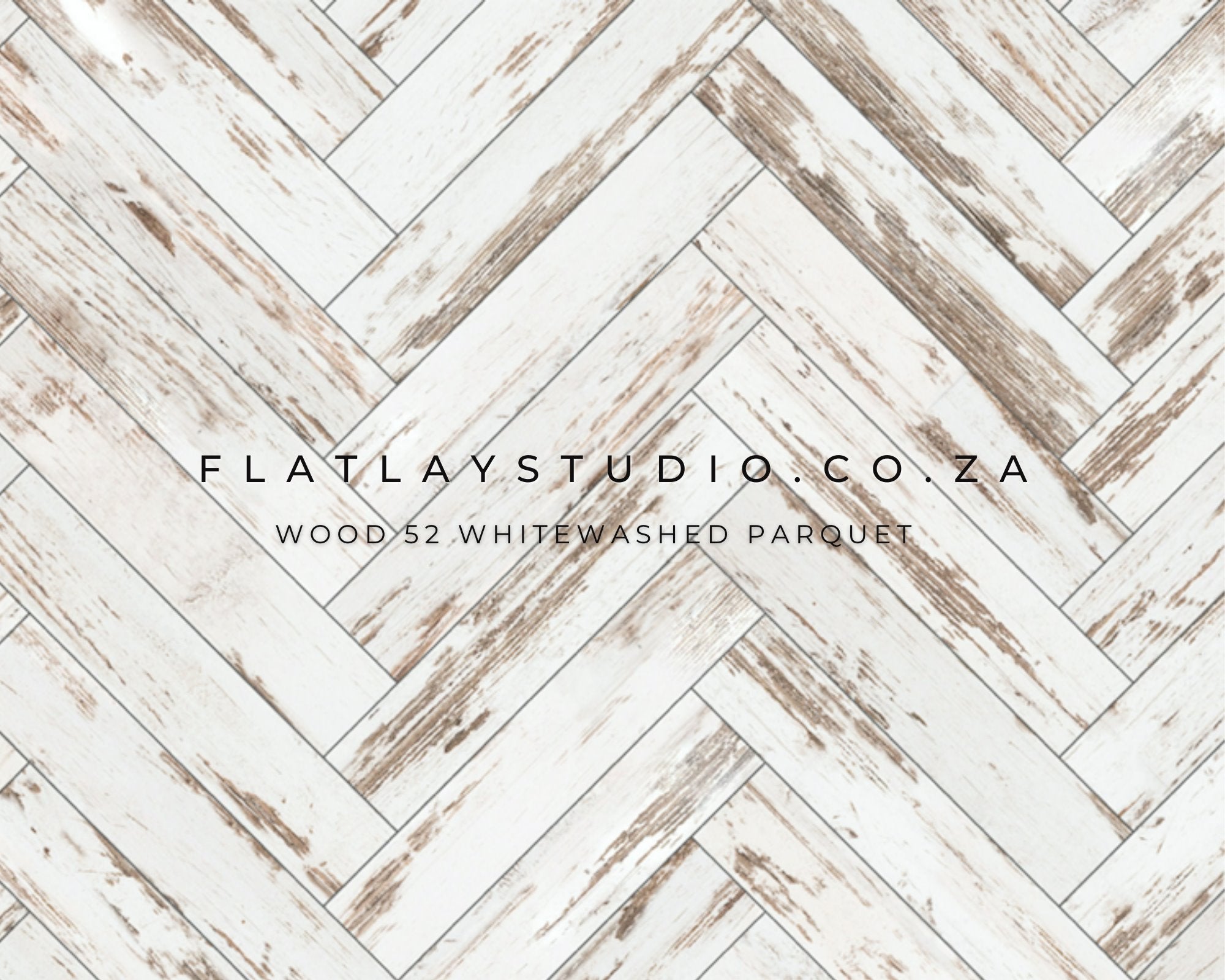 Wood 52 Whitewashed Parquet - FlatlayStudio Flatlay Styling Board